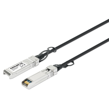 Intellinet 508445 kabel InfiniBand / światłowodowy 3 m SFP+ Czarny, Srebrny