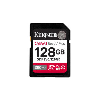 128GB SDXC CANVAS REACT PLUS U3/UHS-II 280R/100W V60 FULL HD/4K