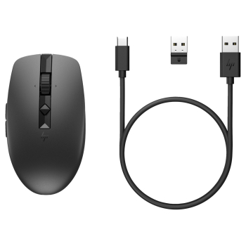 Mysz HP 710 Rechargeable Silent Mouse Black bezprzewodowa z akumulatorem czarna 6E6F2AA