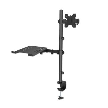 Uchwyt biurkowy Manhattan 13"-32", z półką na laptopa