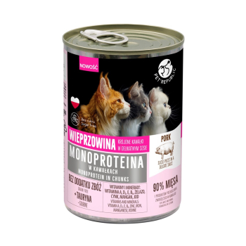 PetRepublic MONOPROTEINA dla kota wieprz. sos 400 g