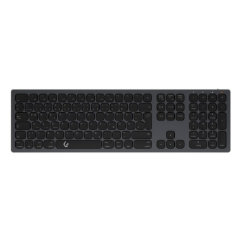 KeySonic KSK-8023BTRF (DE) klawiatura Uniwersalne Bluetooth QWERTZ Niemiecki Antracyt, Czarny