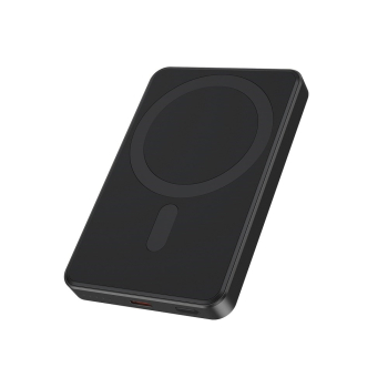GEMBIRD POWERBANK Z ŁADOWANIEM BEPRZEWODOWYM 15W 5000MAH, CZARNY