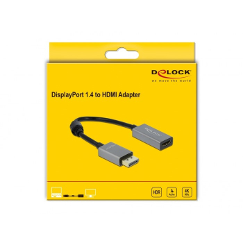 DeLOCK Aktywny DisplayPort 1.4 do HDMI Adapter 4K 60 Hz (HDR)