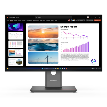 Monitor Lenovo ThinkVision P24q-40, 23,8", Systemy ochrony przed włamaniem (IPS), proporcje 16:9, 120 Hz, 4 ms, 2560x1440, 300 cd/m2, HDMI: 1, Krucza