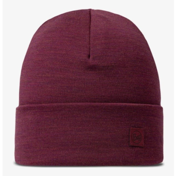 Czapka BUFF HEAVYWEIGHT MERINO WOOL LOOSE HAT SOLID TIBETAN RED