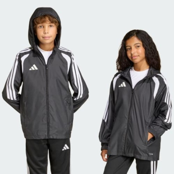Kurtka dla dzieci adidas Tiro 26 League Windbreaker czarna JY9726 140cm