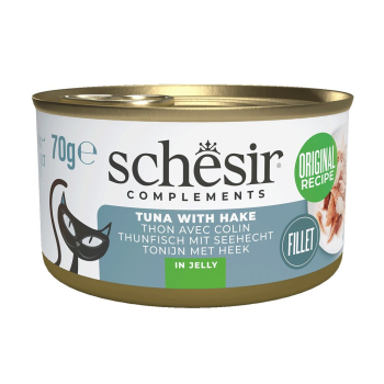 SCHESIR Adult w Galarecie Tuńczyk Morszczuk 70g