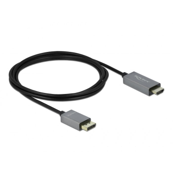 DELOCK DisplayPort 1.4 > HDMI Kabel 4K 60Hz (HDR) 2.0m aktiv