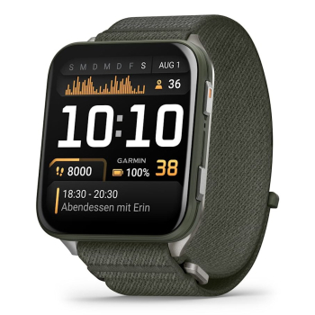 Zegarek sportowy Garmin Venu X1 AMOLED 51mm Moss/Zielony