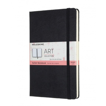 MOLESKINE Notes L (13x21cm) Art Bullet w kropki, twarda oprawa, 160 stron, czarny