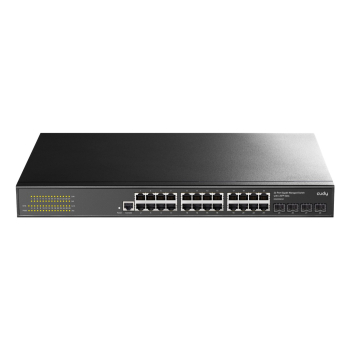 Cudy GS2024S2 łącza sieciowe Zarządzany L2/L3 Gigabit Ethernet (10/100/1000) 1U Czarny