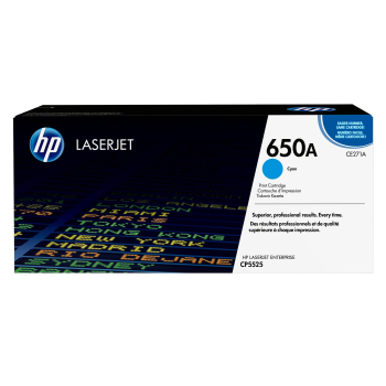 HP 650A oryginalny wkład z błękitnym tonerem LaserJet