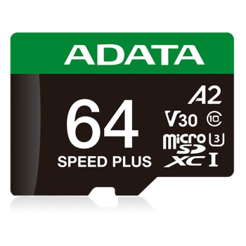 ADATA Speed Plus MicroSDXC 64 GB Class 3 UHS-I/U3 A2 V30