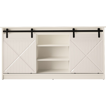 Komoda 160x80x35 GRANERO biały/biały połysk