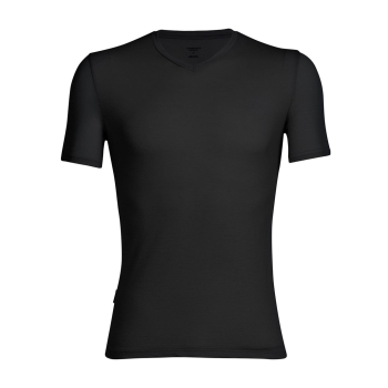 Koszulka Icebreaker Anatomica S/S V - black/monsoon rozmiar: xl