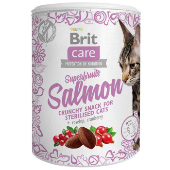 Brit Care Cat Snack Superfruits Salmon - przysmak dla kota - 100 g