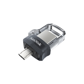 Pendrive SanDisk ULTRA SDDD3-128G-G46 (128GB; microUSB, USB 3.0; kolor szary)