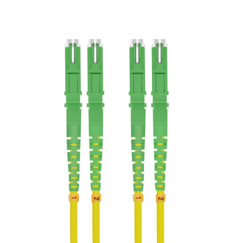 helos LWL Patchkabel E2000? APC/E2000? APC (LSH) Duplex 9/125?m OS2 gelb 0,5m