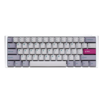 Ducky One 3 Mist Szara Mini Klawiatura Gamingowa, RGB LED - MX-Silent-Red