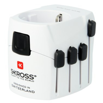 Skross PRO adapter wtyczek zasilających Uniwersalne Biały
