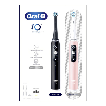 Oral-B iO Series 6 Duo Set Black Lava/Pink Sand