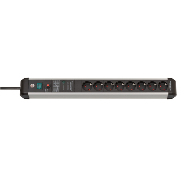 Listwa przeciwprzepięciowa Brennenstuhl 1391010800, aluminium (elok), czarna