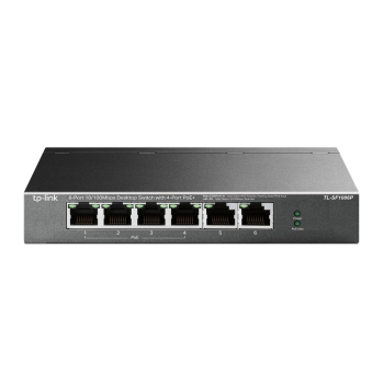 TP-Link TL-SF1006P przełącznik sieciowy Nie zarządzany Fast Ethernet (10/100) Obsługa PoE Czarny