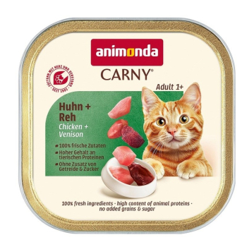 ANIMONDA CARNY karma dla kota kurczak,dziczyzna 85g