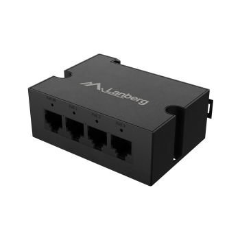LANBERG SWITCH POE EXTENDER 1XIN 3XOUT 100MB FAST ETHERNET DIN RAIL 30W