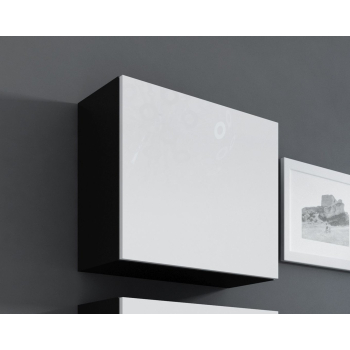 Witryna VIGO kwadrat 50/50/30 czarny/biały połysk