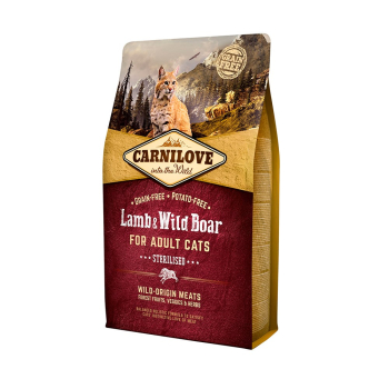 CARNILOVE CAT LAMB&WILD BOAR STERILISED 6kg