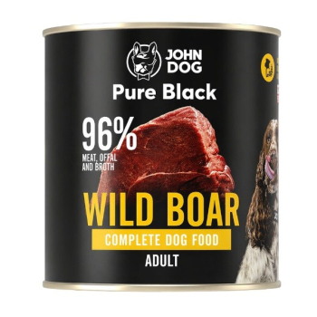 John Dog PURE BLACK DOROSŁY DZIK 800g