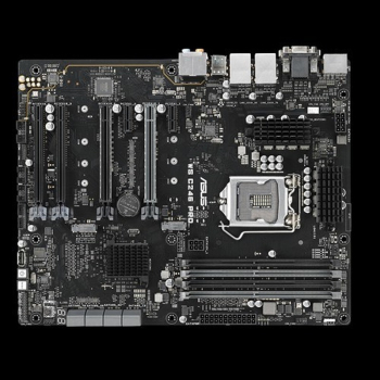 ASUS WS C246 PRO 1 x Socket LGA1151 Intel C246 Chipset, 4x DDR4 2666  UDIMM non-ECC/ECC, 6x PCIe 3.0, 8x SATA, 2x USB 2.0, 5x USB 3.0, 2x M.2, 2x USB