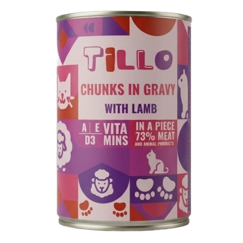 TILLO Kawałki w sosie z jagnięciną mokra karma dla kotów 415g