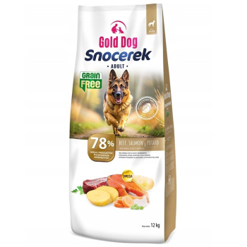 Gold Dog Snocerek GRAIN FREE Beef & Salmon , Potato 12kg