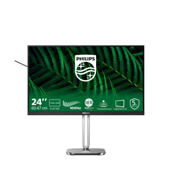 Philips 5000 series 24B2G5200/00 monitor komputerowy 60,5 cm (23.8") 1920 x 1080 px Full HD LCD Antracyt