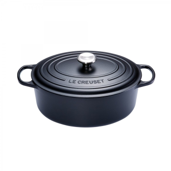 Le Creuset Signature Roaster ovel 31cm black Schwarz (21178310000430)