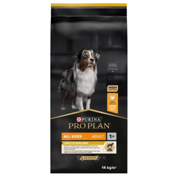 PURINA PRO PLAN Adult Light/Sterilised 14kg - sucha karma dla psa (WYPRZEDAŻ)