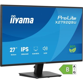 iiyama ProLite X2792QSU-B1 monitor komputerowy 68,6 cm (27") 2560 x 1440 px Quad HD LED Czarny