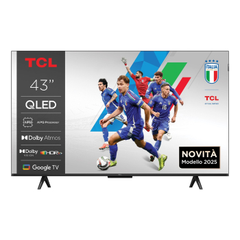 Telewizor TCL 43P79K QLED 43'' 4K Ultra HD Google TV Dolby Vision DVB-T2 Metaliczny
