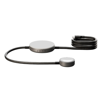 ZENS Charging Cable Pro 2 - kabel USB-C do iPhone i Apple Watch, wspiera bezprzewodowe ładowanie Qi2 15 W (black)
