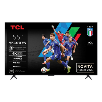 Telewizor TCL 55Q6C QD-Mini LED 55'' 4K Ultra HD Google TV Dolby Atmos DVB-T2 Metaliczny