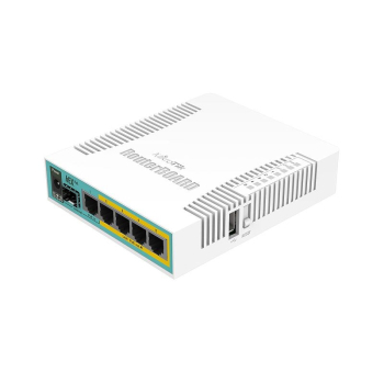 Router Mikrotik hEX PoE (RB960PGS) Total Ethernet  Ports:6; Architecture:MIPSBE; CPU core:1