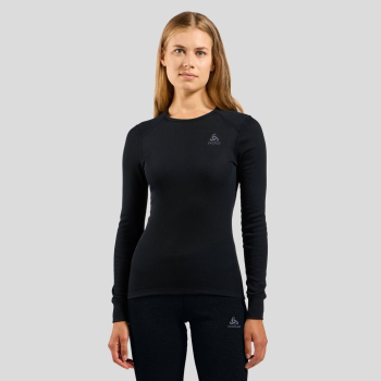 Termoaktywna bluza damska Odlo Active Warm Eco Crew Neck LS - black