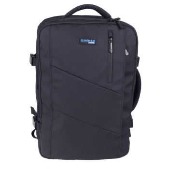 DONAU TRAVEL Plecak Prague, 17", 32l, USB + kabel, czarny