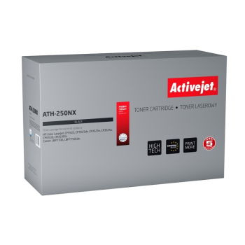 Activejet ATH-250NX Toner (zamiennik HP 504X CE250X, Canon CRG-723HB; Supreme; 10500 stron; czarny)