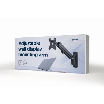 GEMBIRD ŚCIENNE REGULOWANE RAMIĘ/UCHWYT NA MONITOR 17-27, VESA 100X100MM, DO 7 KG (OUTLET)