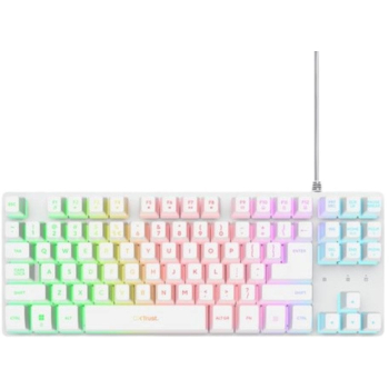 Klawiatura TKL Trust GXT 833W Thado White