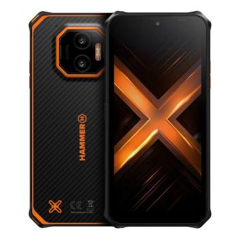 Smartfon Energia młota X2, 6.1 cali, pomarańczowy, system ochrony IPS, 1560x720 px, Mediatek, RAM 6GB, 128GB, dual SIM, 4G, aparat 50 MP, Android
